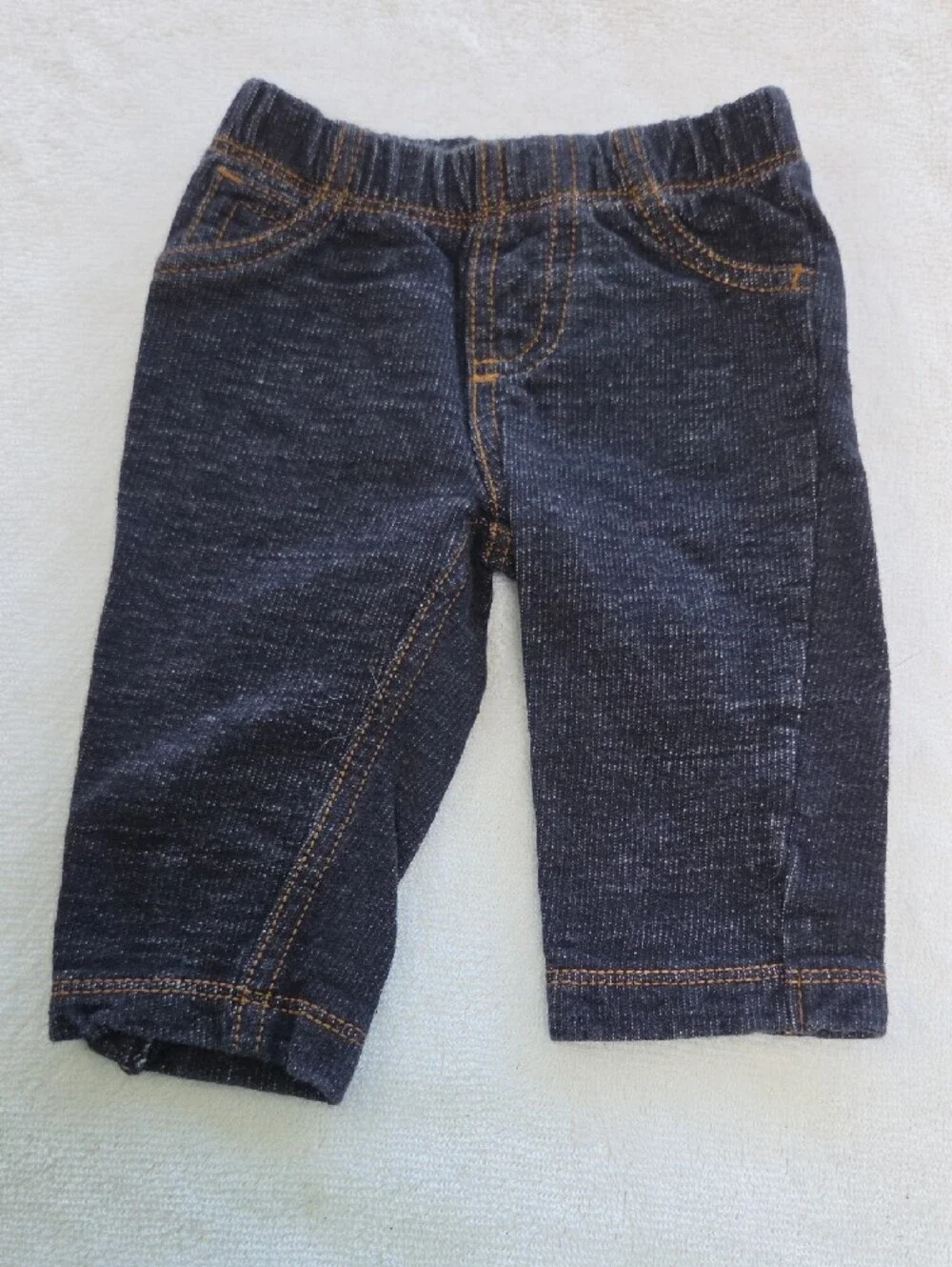 Carter's Striped Green Fox Bodysuit with Navy Pants Sz 3m